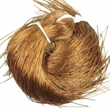 Канитель Мягкая, Медовый, 0.5мм, Отрезки не Менее 25см, около 980см/10г, (УТ100017309)