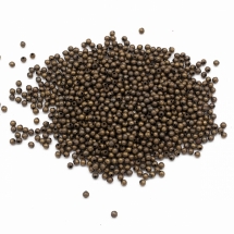 Бусины-разделители, Железо, Круглые, Цвет: Медь, Размер: 2х2мм, Отверстие 1мм, около 1050шт/20г, (УТ100017391)