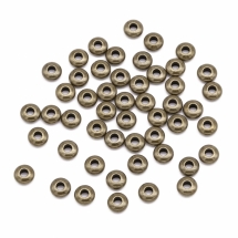 Бусины-Разделители, Латунь, Рондель, Бронза, 5х2мм, Отверстие 1.5-2мм, (УТ100017392)