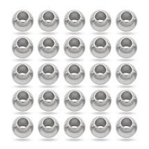Бусины-разделители, Нержавеющая Сталь, Круглые, Размер: 5х4мм, Отверстие 2.5мм, (УТ100017410)