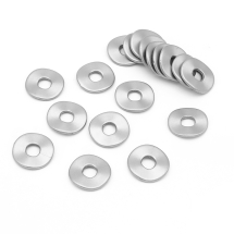 Бусины Акриловые с Покрытием, Круглые, Плоские, Матовые, Цвет: Серебро, Размер: 24.5x2мм, Отверстие 8мм, около 18шт/20г, (УТ100017465)