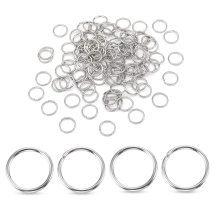 Колечки Одинарные Открытые Соединительные Нержавеющая Сталь, 10х1мм, около 115шт/20г, (УТ100017524)