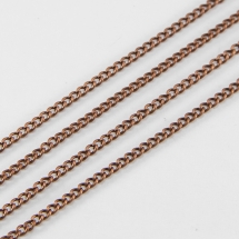 Цепь Витое Плетение, Железо, Цвет: Медь, Звено: 2.7x2мм, Толщина 0.6мм, (УТ100017537)
