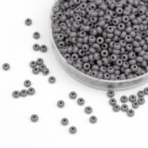 Бісер Preciosa 31119/43020/10, Природний Непрозорий NO, Сірий, Круглий, (УТ100017596)
