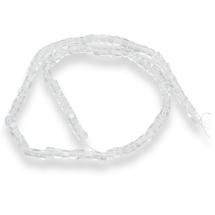 Бусины Стекло, Хрусталь, Куб, Прозрачные, Цвет: Бесцветный, Размер: 2х2х2мм, Отв-ие: 1мм, около 88шт/18см/нить, (УТ100017633)