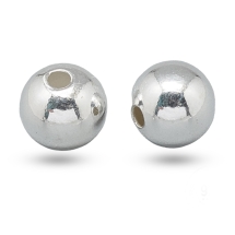 Срібло 925 Намистини Круглі, 4мм, Отвір 1.6мм, (УТ100017709)