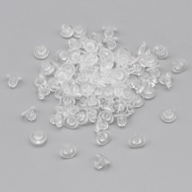 Заглушки Пластик, Колір: Безбарвний, Розмір: Довжина 5мм, Ширина 7мм, Отвір 0.3мм (УТ100017777)