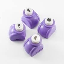 Компостер Фігурний "Кнопка-Асорті", Блистер, Колір: Фіолетовий, 4шт/набір, Розмір компостери: Довжина 3.3см, Ширина 2.6см, Висота 3.1см, Розмір Вирубки: 1см, (УТ100018094)