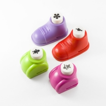 Компостер Фигурный, 4шт/набор, Цвет: Микс, Размер Компостера: 5х3х3.2см и 3.3х2.6х3.1см, Размер Вырубки: 1см, (УТ100018106)