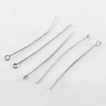 Піни з колечком, Нержавіюча Сталь, 40х0.6мм, мм, Отвір 2мм, (УТ100018232)