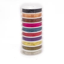 Медная Проволока 0.6мм/6м, Микс 10 цветов, 0.6мм, 10катушек/набор, около 6м/катушка, (УТ100018254)