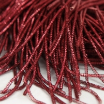Канитель Трунцал 4 грани, Цвет: Темно-красный, Отрезки не Менее 15см, Диаметр 1мм, около 490см/10г, (УТ100018423)