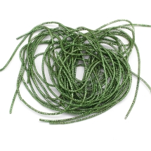 Канитель Трунцал 4 грани, Темно-Зеленый, 1мм, Отрезки не Менее 15см, около 490см/10г, (УТ100018427)