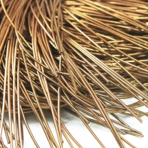 Канитель Мягкая 0.5мм, Цвет: Античное Золото, Отрезки не Менее 25см, около 980см/10г, (УТ100018448)