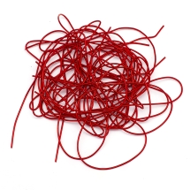 Канитель Мягкая, Цвет: Красный, Диаметр 1мм, Отрезки не Менее 15см, около 580см/10г, (УТ100018467)