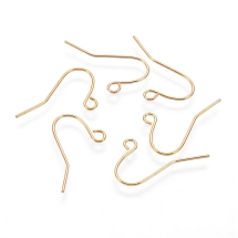 Швензы Крючки, Основы для Сережек, Железные, Золото, 12х17мм, (УТ100018645)