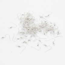 Швензы Крючок Железные, Серебро, 17x17.5мм, Отверстие 2мм, (УТ100018652)