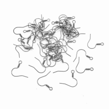 Швензы Крючок, Латунь, Цвет: Оружейная Сталь, Размер: 17мм, Отверстие 1.5мм, Пин 0.7мм, (УТ100018653)