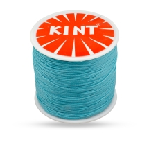 Шнур Вощеный Полиэстер для плетения, Макраме и бижутерии, Темный Циан, 0.5мм, около 106м/катушка, (УТ100018495)