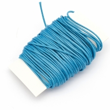 Шнур Корейский Вощеный Полиэстер, подходит для плетения браслетов, Цвет: Темно-бирюзовый, Толщина 1мм, (УТ100018662)