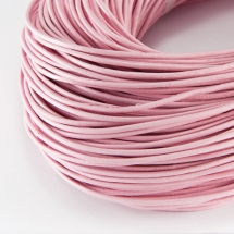 Шнур Натуральна Шкіра, Колір: Рожевий, Розмір: Діаметр 1мм, (УТ100018546)