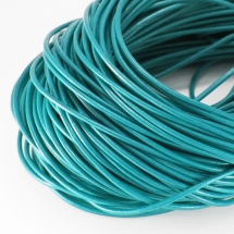 Шнур Натуральная Кожа, Цвет: Бирюзовый, Размер: 2мм, (УТ100018549)