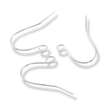 Швензы Крючок, Железо, Цвет: Серебро, Размер: 19x16мм, Отерстие 2мм, Пин 0.8мм, (УТ100018812)