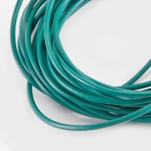 Шнур Натуральна Шкіра, Колір: Аквамарин, Розмір: 1мм, (УТ100018818)