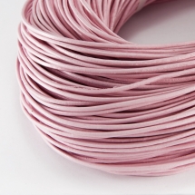 Шнур Натуральна Шкіра, Колір: Пудра, Розмір: 1мм, (УТ100018823)
