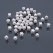 Перли Намистини Пластикові ABS, Колір: Білий, Розмір: Діаметр: 4 мм, Без Отвору, (УТ100018903)