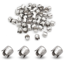 Конус Шапочки для Бусин, Железные, Цвет: Платина, Размер: 6.5х7мм, Отверстие 1мм, (БА000001158)