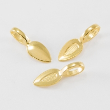 Тримач під Кабошон, Сплав, Колір: Золото, Розмір: 21х8х6мм, Отвір 4х6мм, (УТ100019162)