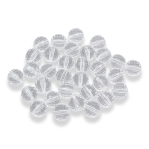 Бусины Акриловые Прозрачные, Граненые, Круглые, Цвет: Бесцветный, Диаметр: 14мм, Отверстие 2.5мм, около 35шт/50г, (БА000001812)