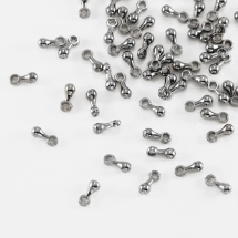 Подвеска Утяжелитель для Цепочек, Бус и Ожерелий, Сплав, Цвет: Оружейная Сталь, Размер: 7х2.5мм, Отверстие 1.5мм, (УТ100019542)