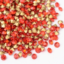 Стразы Бриллиант Стекло Класс А, Покрытые сзади, Цвет: Светлый Сиам, Размер: 2.7~2.8мм, (УТ100019868)