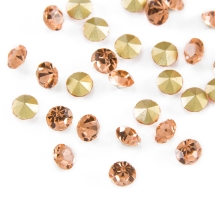 Стразы Бриллиант Стекло Класс А, Покрытые сзади, Цвет: Светло-персиковый, Размер: 6~6.2мм, (УТ100019980)