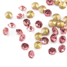 Стразы Бриллиант Стекло Класс А, Покрытые сзади, Цвет: Светло-розовый, Размер: 6~6.2мм, (УТ100019981)
