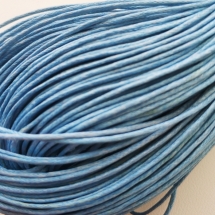 Шнур Вощёный Хлопковый, Цвет: Голубой, Размер: Толщина 1мм, около 80м/связка, (УТ100020557)