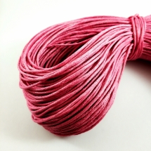 Шнур Вощёный Хлопковый, Цвет: Розовый, Размер: Толщина 1,5мм, около 80м/связка, (УТ100020566)