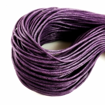 Шнур Вощёный Хлопковый, Цвет: Фиолетовый, Размер: Толщина 1,5мм, около 80м/связка, (УТ100020571)