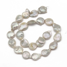 Жемчуг Натуральный Пресноводный Бусины Кеши Капля, Античный Белый, 12~15x11~12х4~6мм, Отверстие 0.8мм, около 27шт/39см/нить, (УТ100020832)