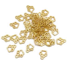 Кулон След Собаки, Металл, Цвет: Золото, Размер: 13х11х1.5мм, Отверстие 2мм, (УТ100020868)