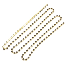 Стразовая Цепь Декоративная, Класс А, Золото/Аметист, 2.8мм, около 285шт/1.5м, (УТ100020907)