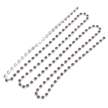 Стразовая Цепь Декоративная, Класс А, Серебро/Аметист, 2.6мм, около 240шт/1.1м, (УТ100020923)
