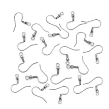 Швензы Крючок с Шариком Нержавеющая Сталь, 20x19.5мм, Пин 0.7мм, Отверстие 2мм, (УТ100020965)
