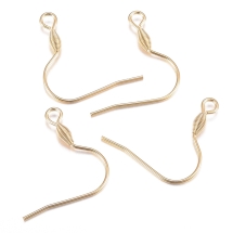 Швензы Крючок, Нержавеющая Сталь, Цвет: Золото, Размер: 21x21.5х2.5мм, Штифт 0.8мм, Отверстие 2.5мм, (УТ100020974)