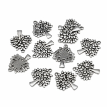 Кулон Дерево, Метал, Колір: Античне Срібло, Розмір: 29х23.5х2мм, Отвір 2мм, (УТ100021050)