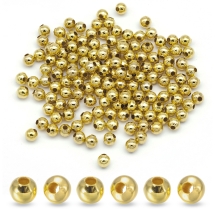 Бусины-Разделители Железные Круглые, Золото, 5мм, Отверстие 2мм, (УТ100021059)