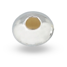 Срібло 925 Намистини-Розділювачі Рондель, 5х2.5мм, Отвір 1.5мм, (УТ100021507)