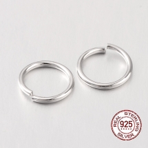 Серебро 925 Родированные Колечки Соединительные Одинарные Открытые, 8х0.8мм, (УТ100021530)